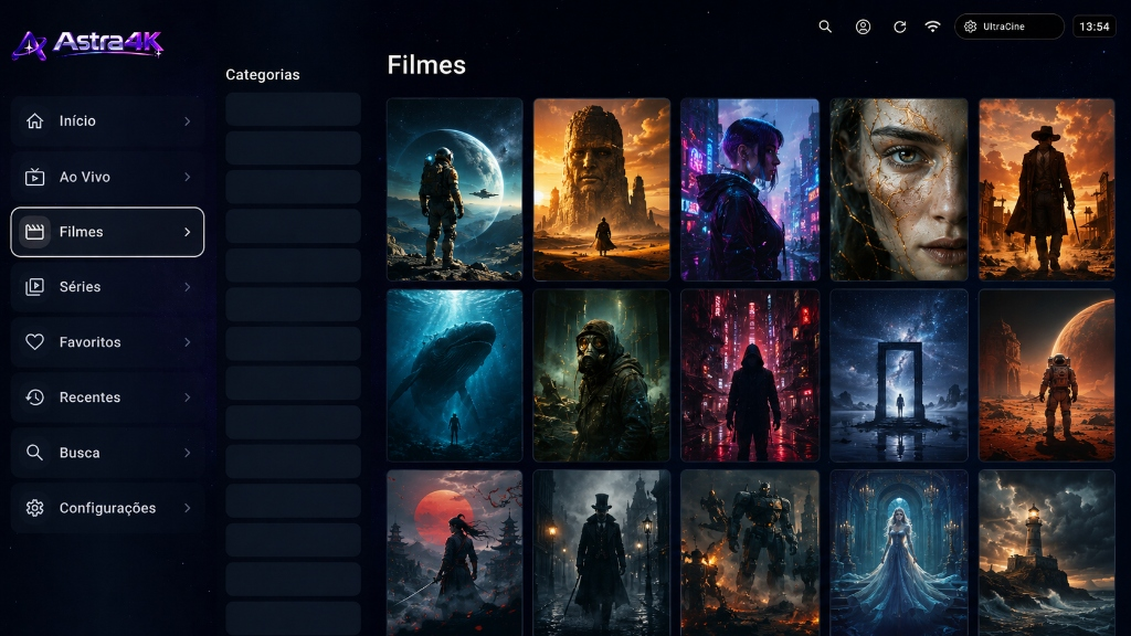 Detalhes de filme no Astra4K